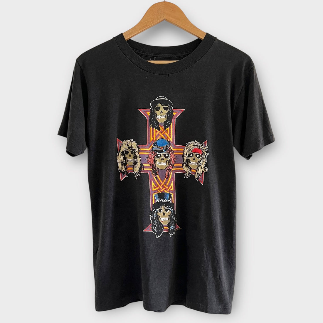 1987 Guns N Roses &quot;Appetite For Destruction&quot; Vintage Band Promo Tee Shirt