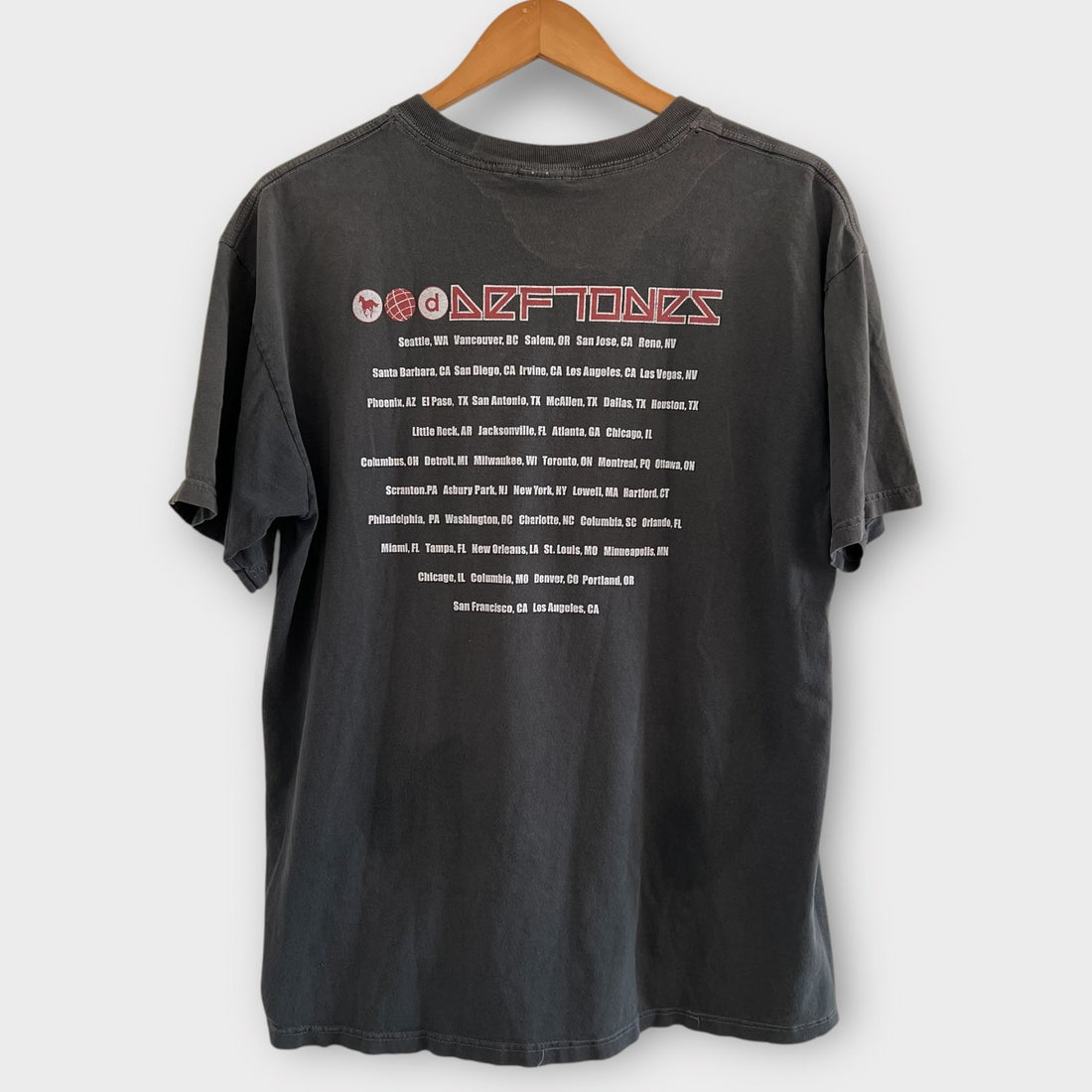 2000 Deftones Vintage Tour Band Tee Shirt