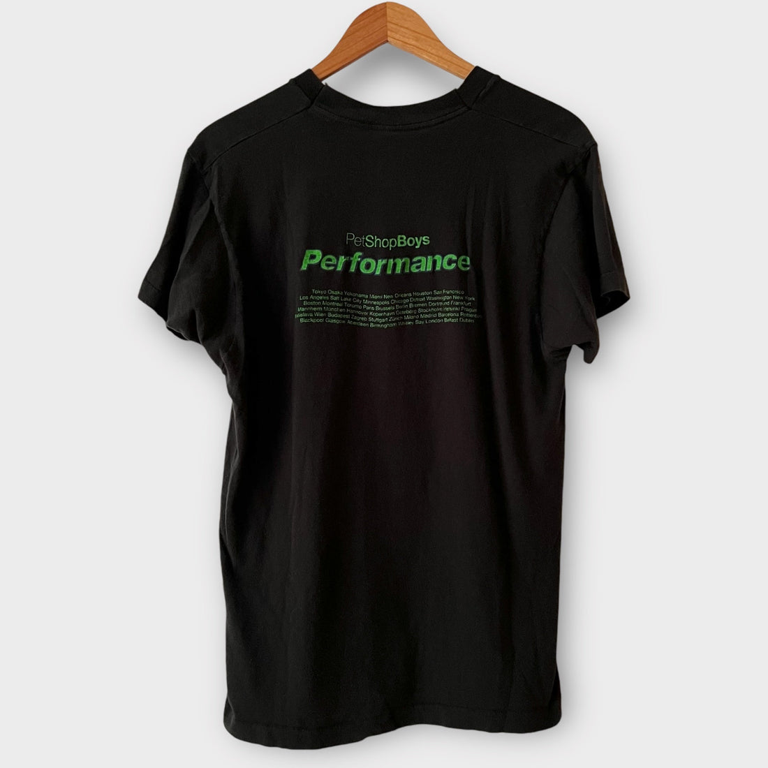 1991 Pet Shop Boys &quot;Performance&quot; Vintage Tour Tee Shirt