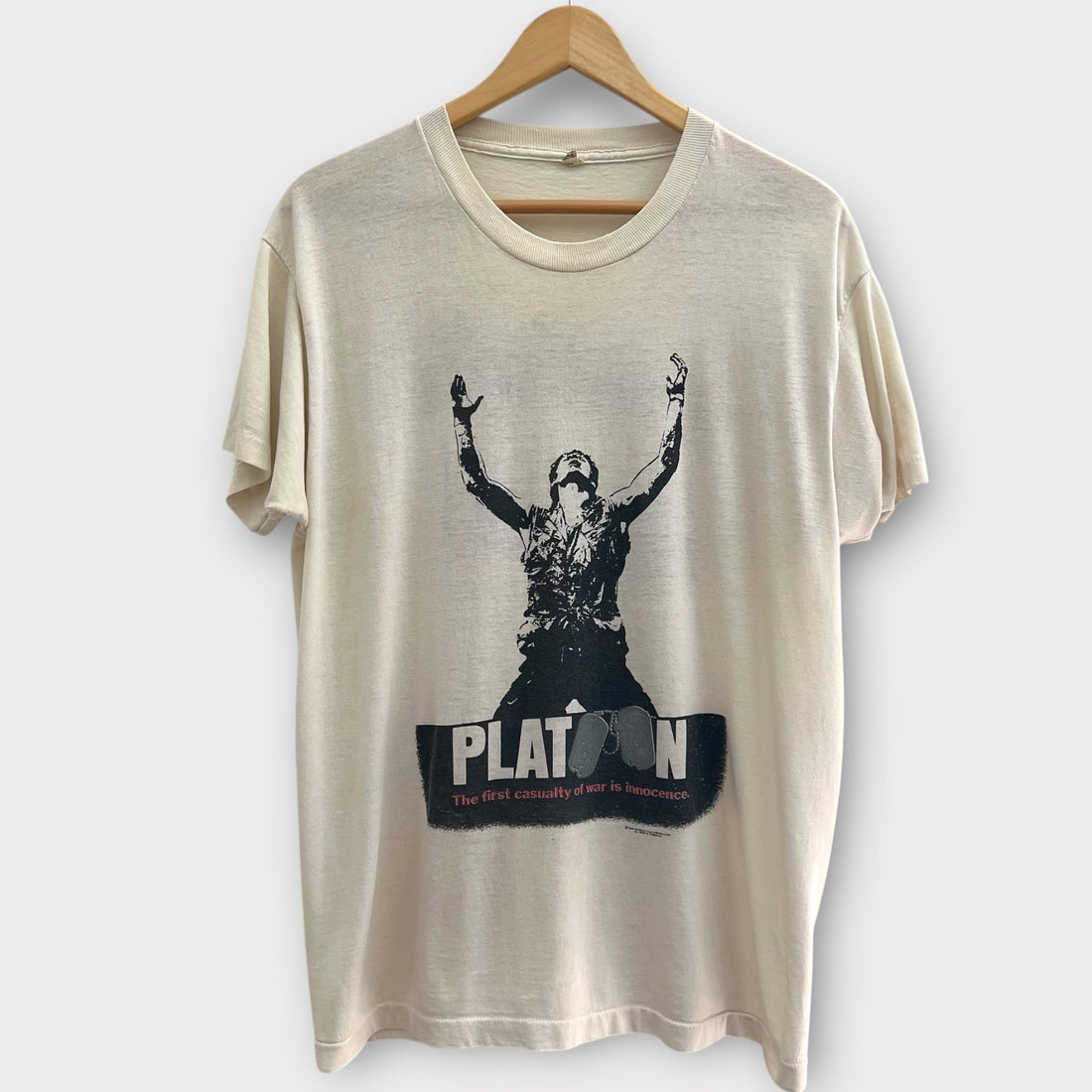 1986 Platoon Vintage Movie Promo Tee Shirt