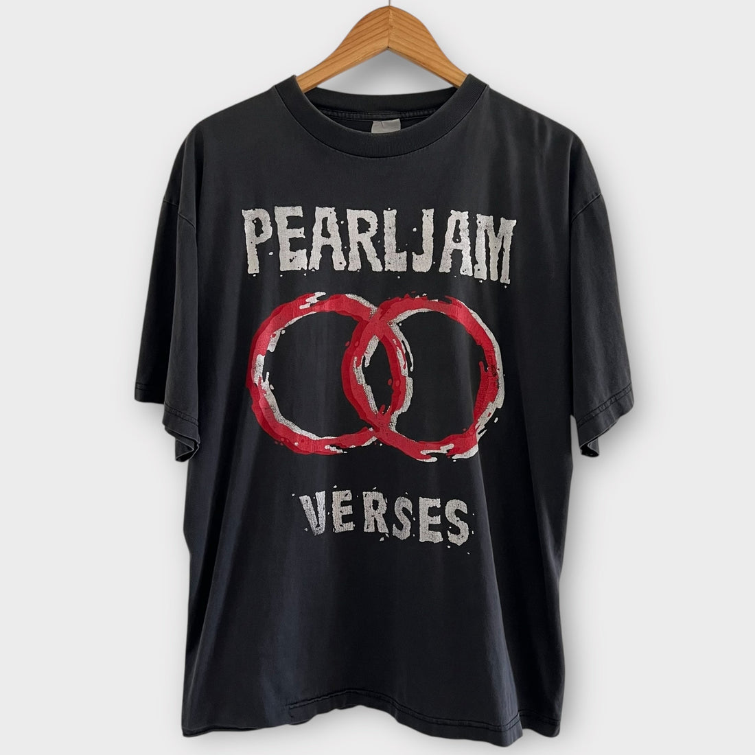 1993 Pearl Jam &quot;VS&quot; Vintage Euro Boot Band Tee Shirt