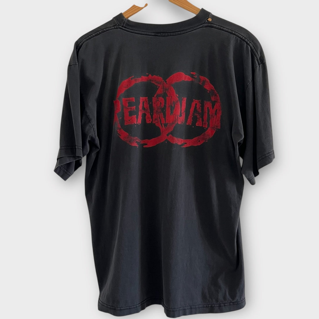 1993 Pearl Jam &quot;VS&quot; Vintage Euro Boot Band Tee Shirt