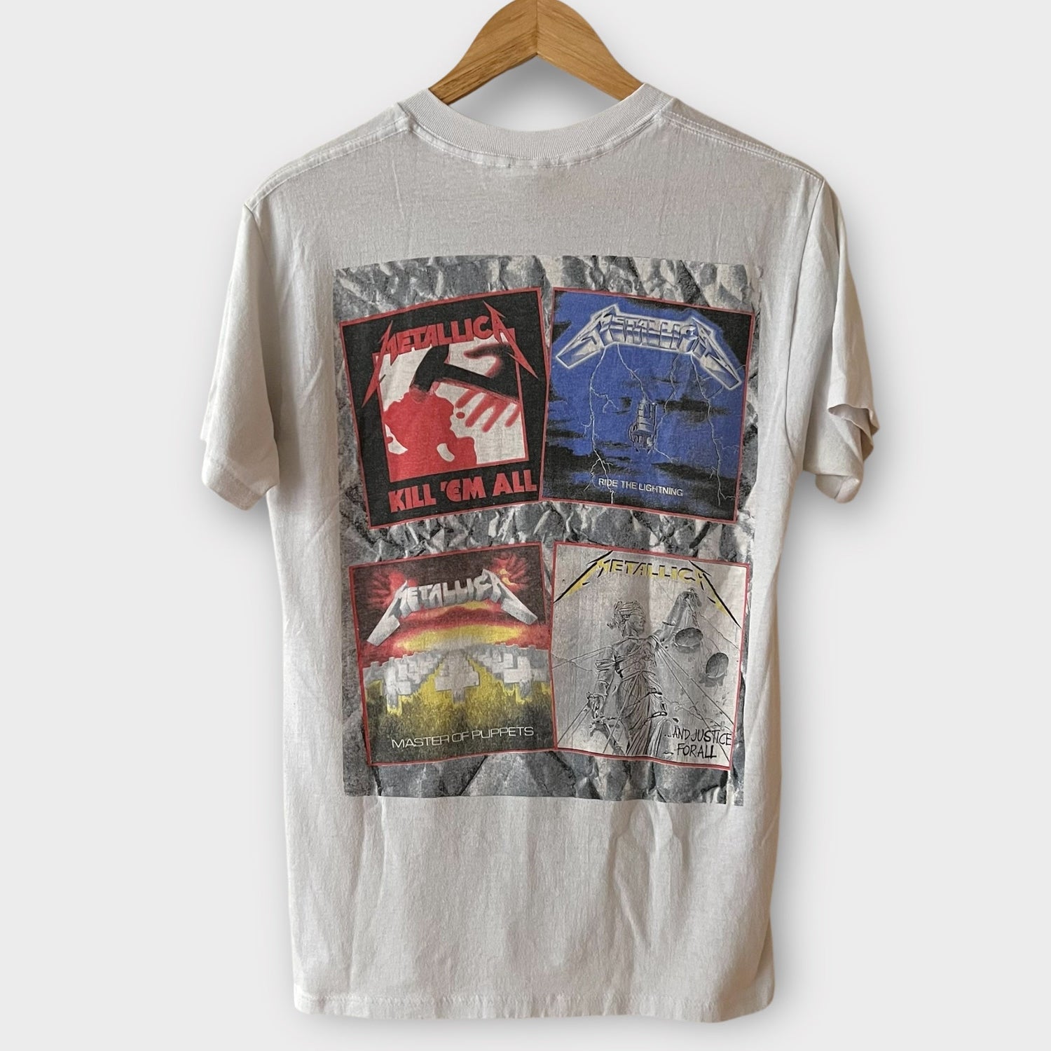 1988 Metallica &quot;And Justice For All&quot; Vintage Band Promo Tee Shirt