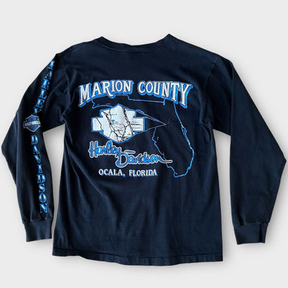 1993 Harley Davidson Motorcycle Vintage Long Sleeve Tee Shirt