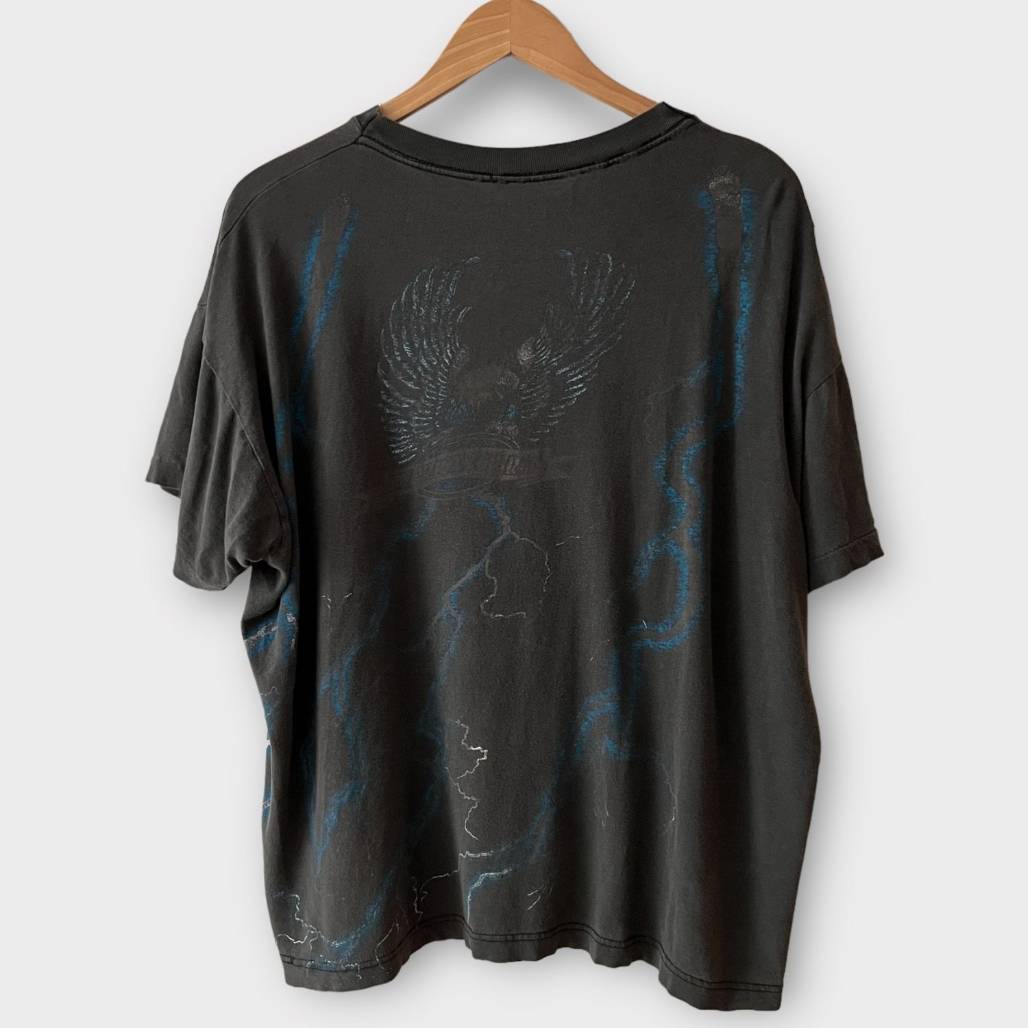 1990s Bad To The Bone Vintage Motorcycle Tee Shirt