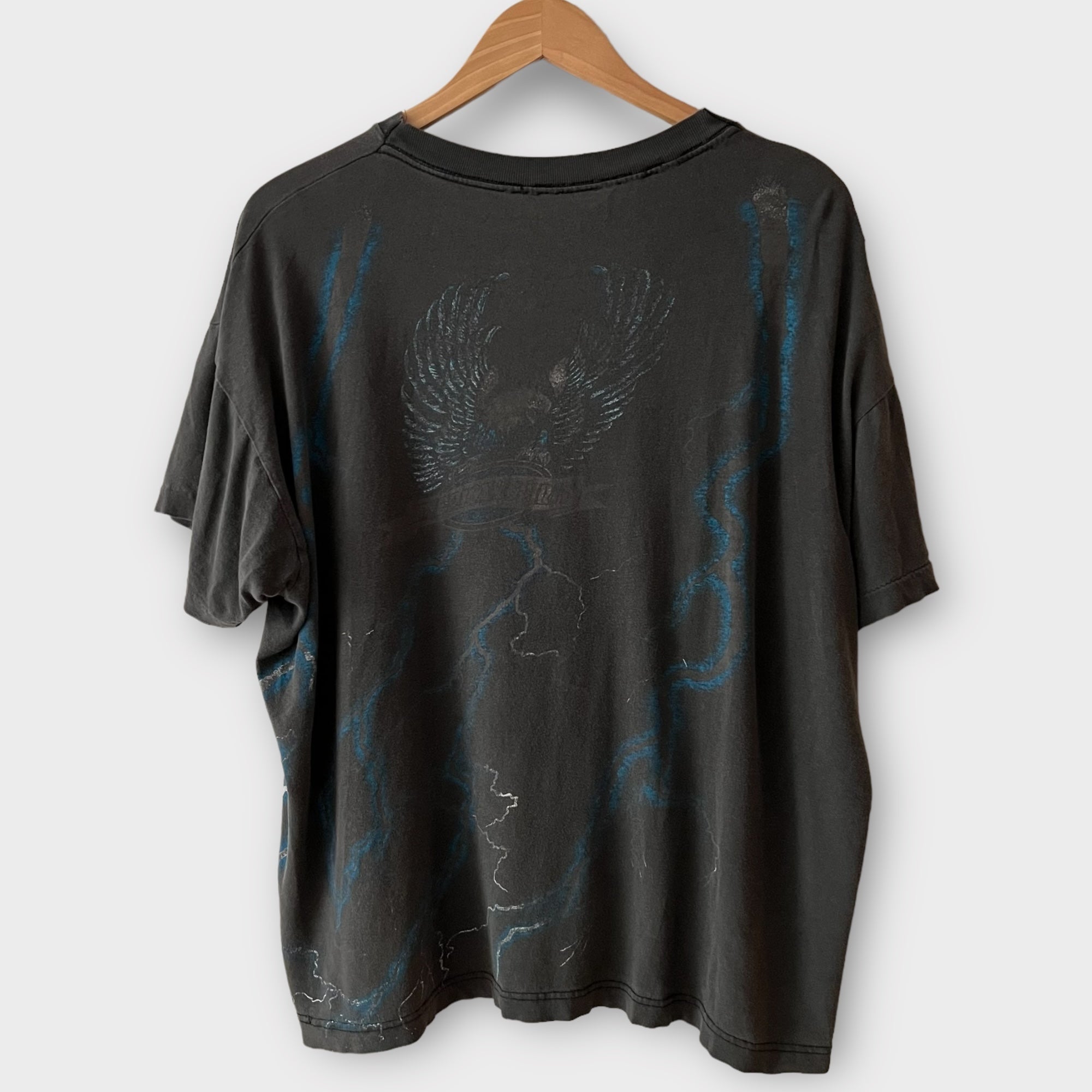 1990s Bad To The Bone Vintage Motorcycle Tee Shirt