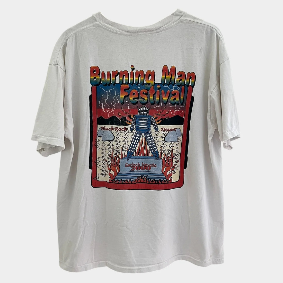 2000 Burning Man Festival Vintage Tee Shirt