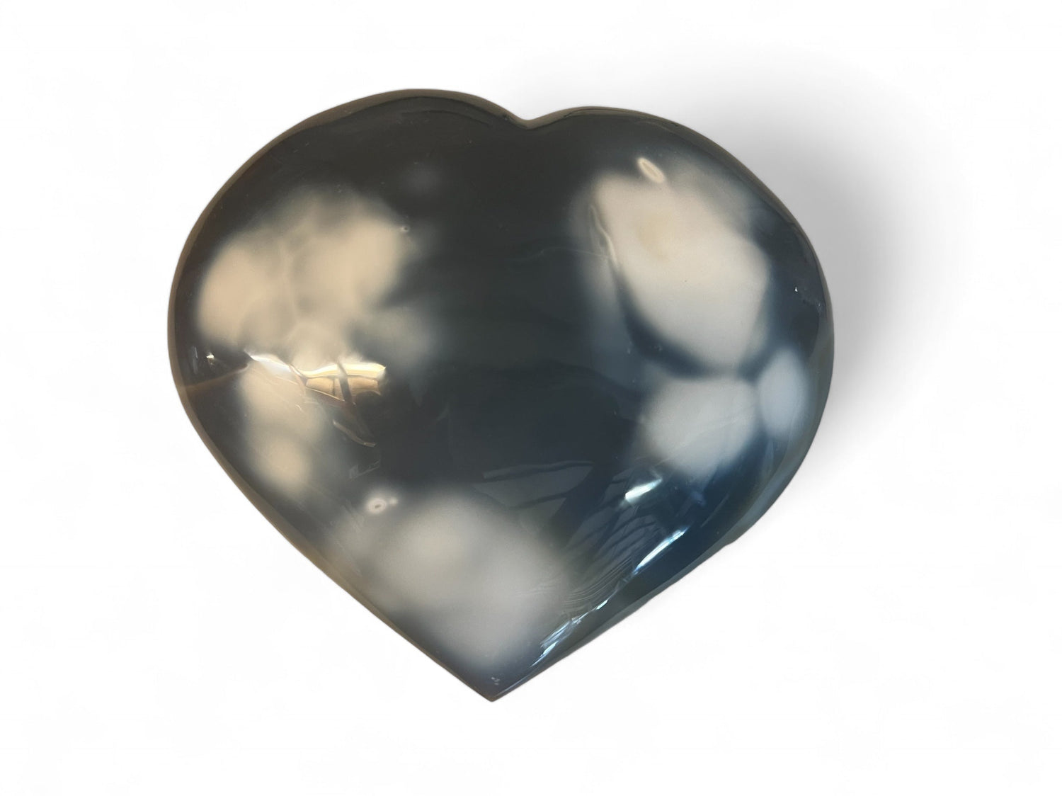 Heart Blue Agate