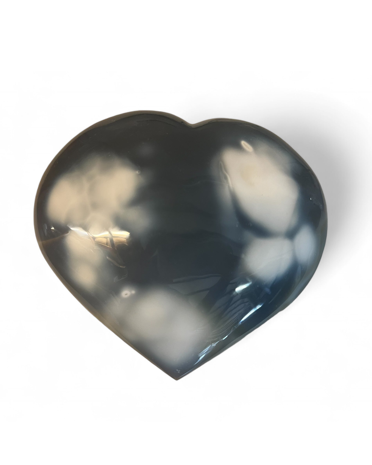 Heart Blue Agate