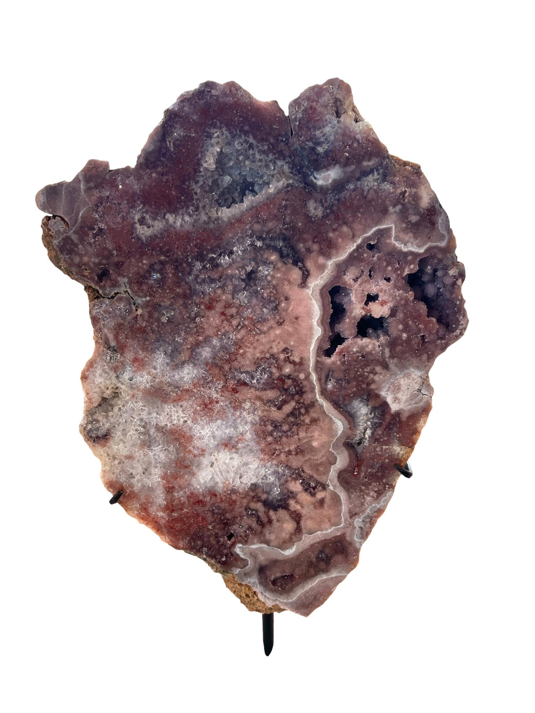Pink Amethyst Slab on Round Stand $1850