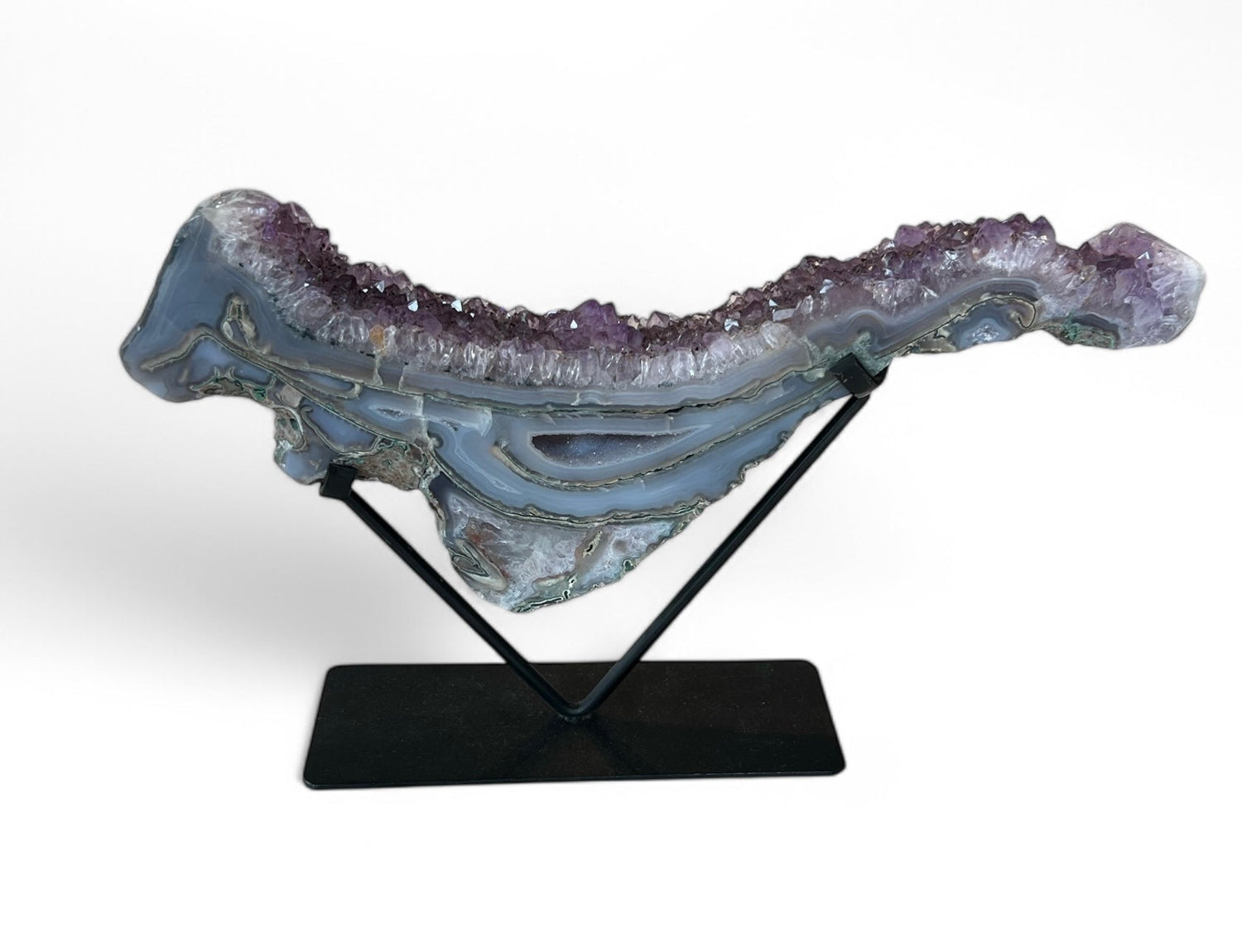 Amethyst Druzy Wave on Stand $525