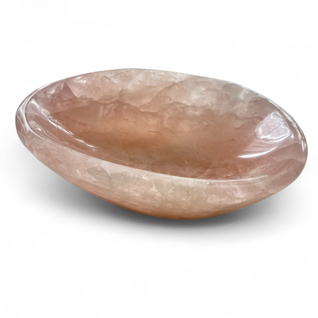 Madagascar Rose Quartz Hand-Carved Bowl