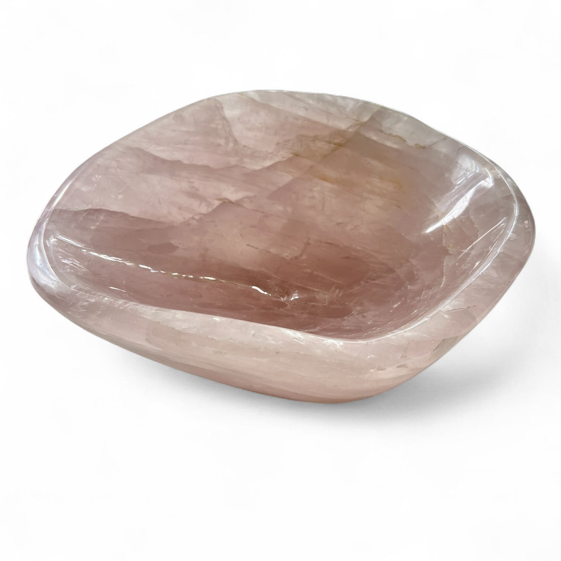 Hand Carved Rose Quartz Bowl