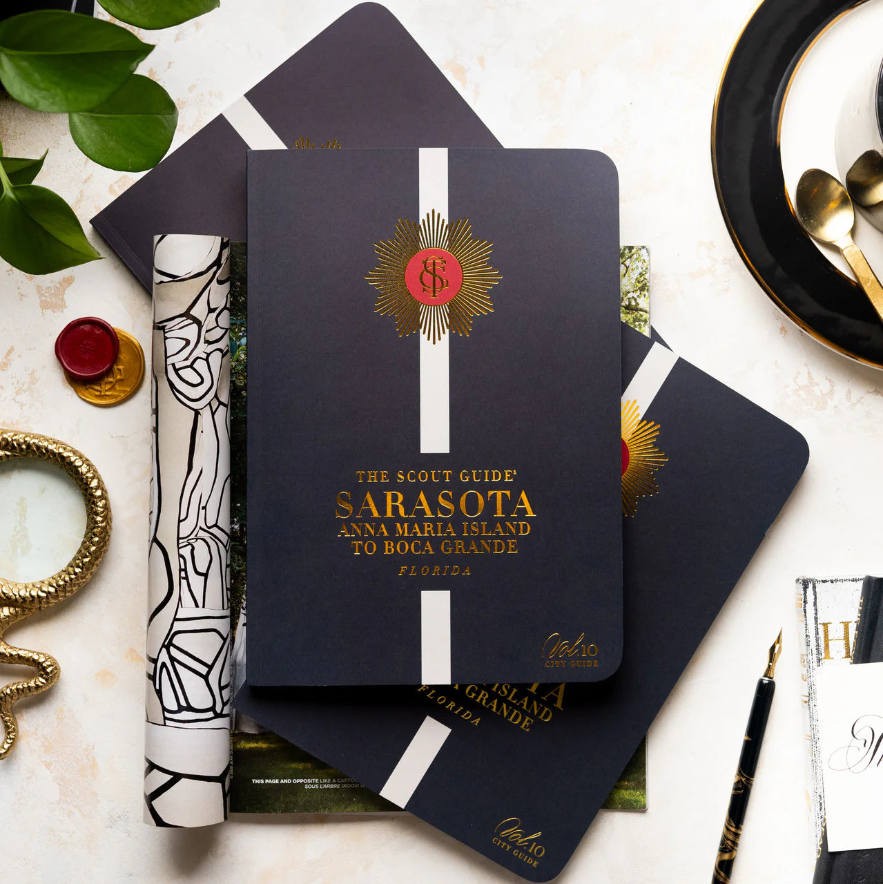  black cover with cream stripe