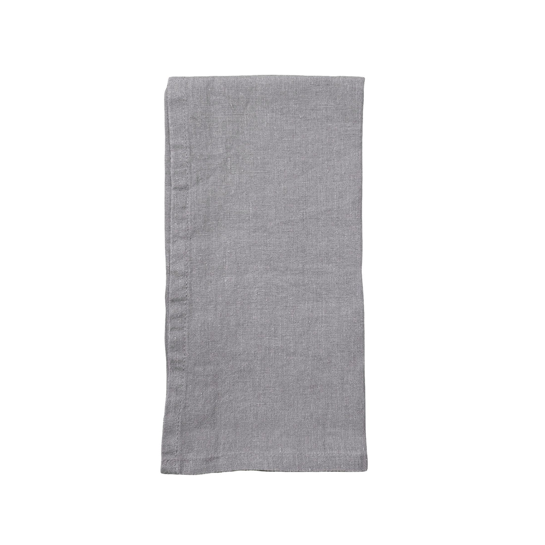 Stone Washed Charcoal Linen Napkin - Set of 4