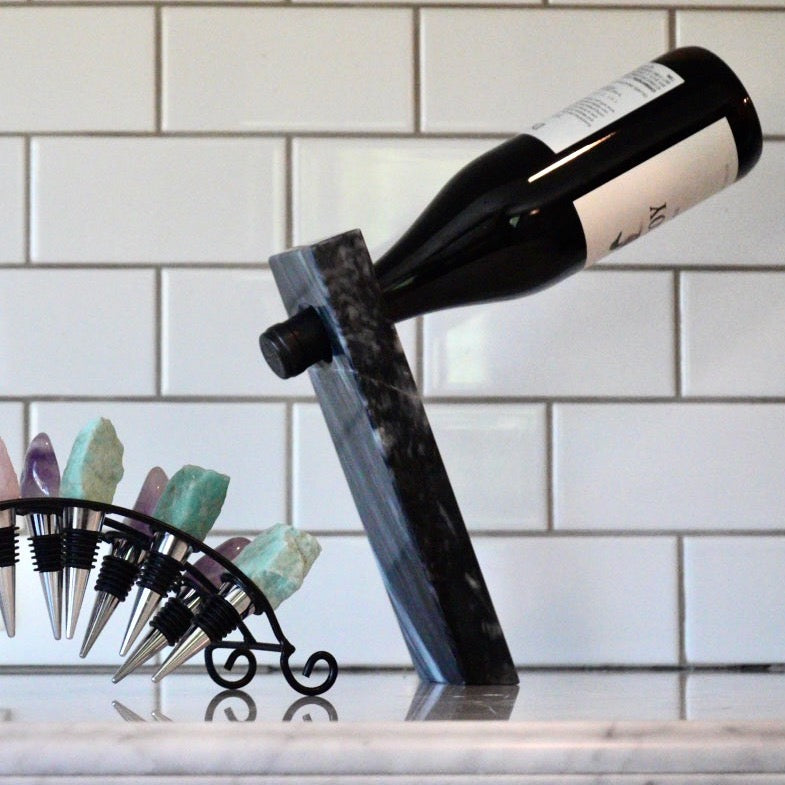 Crystal Wine Bottle Stoppers – Assorted Gemstones