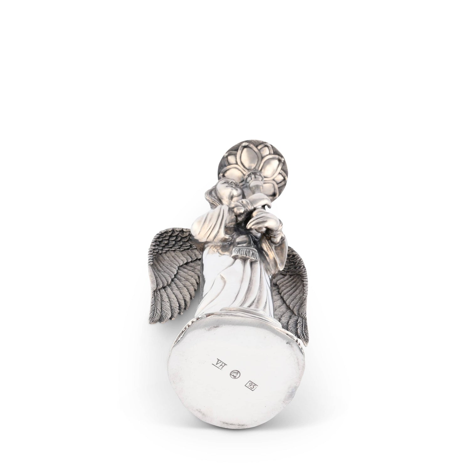 Pewter Angel Candlestick - Tall