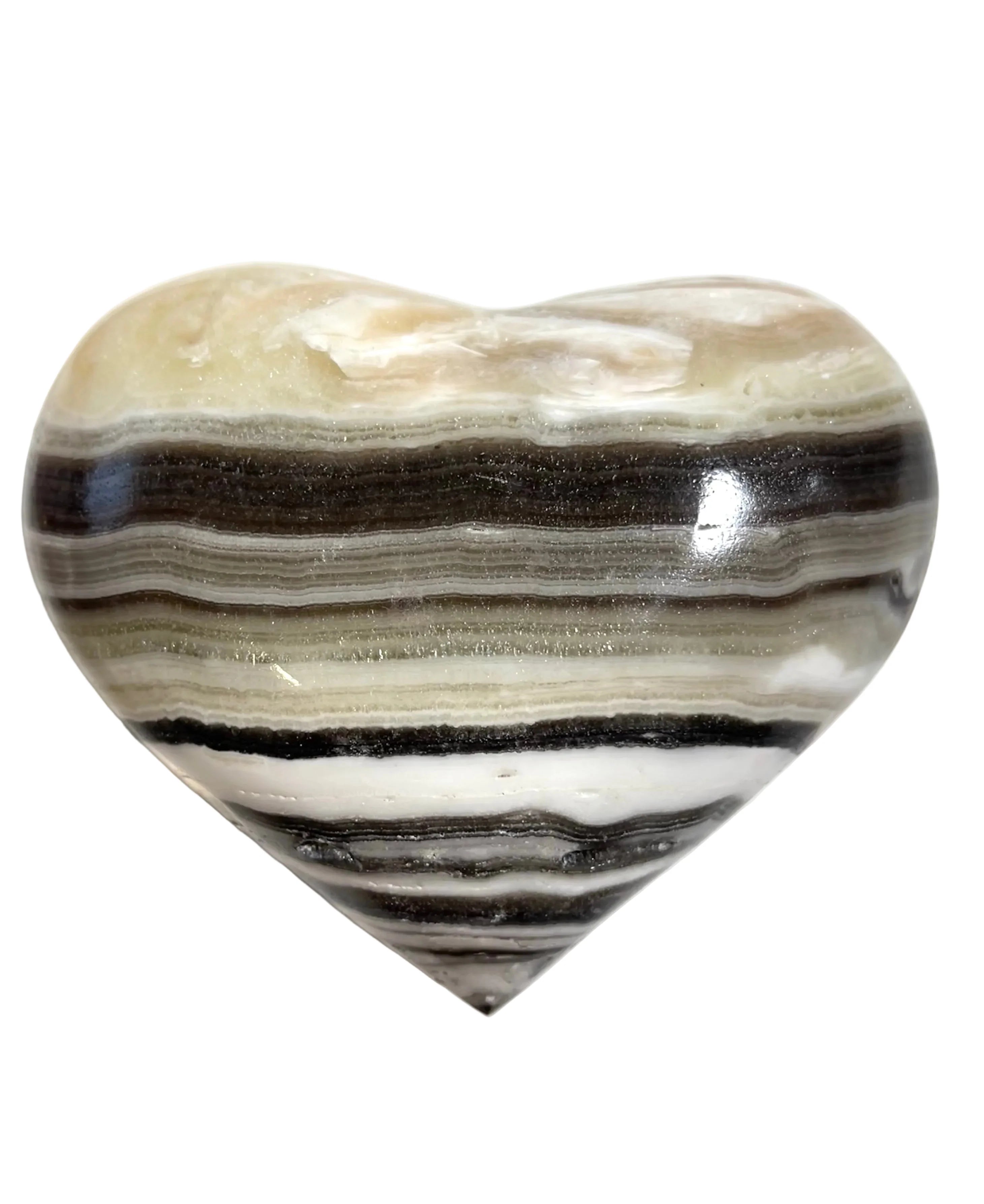Zebra Calcite Heart