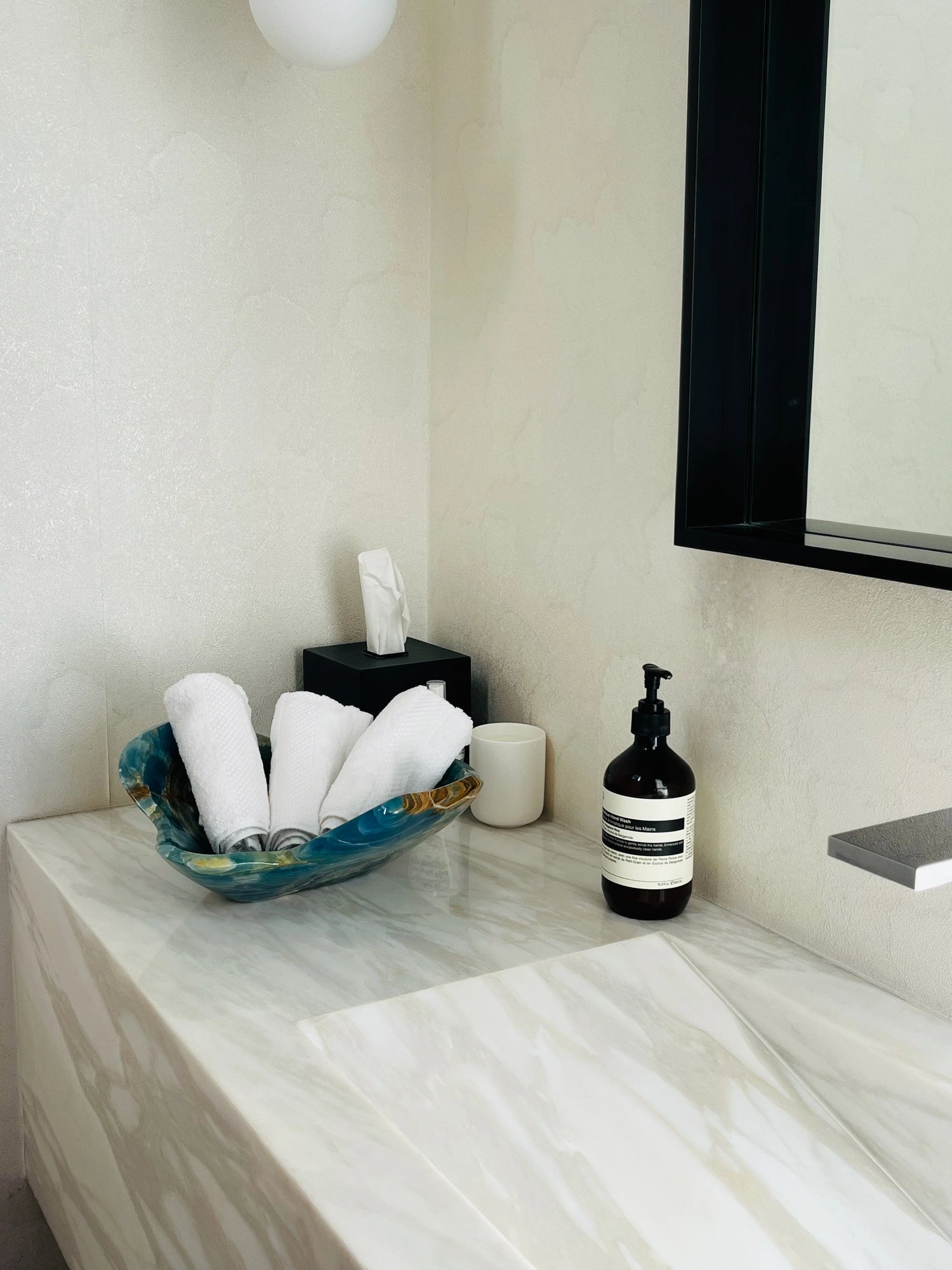 Argentinian Blue Onyx Sculptural Bowl