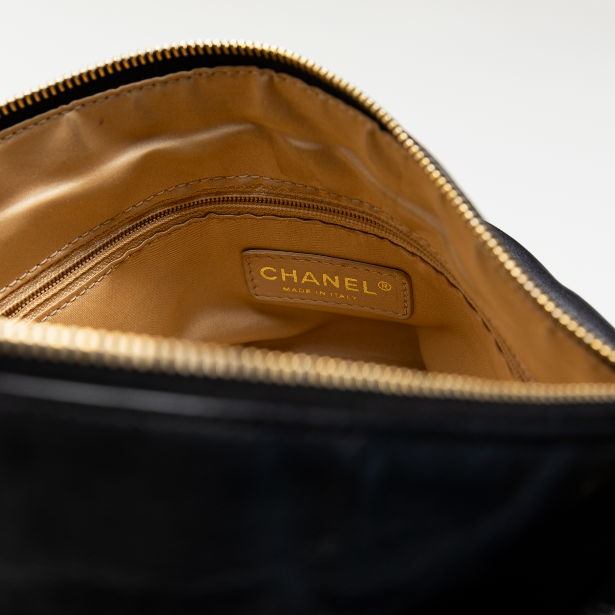 Vintage Chanel "Rodeo Drive" Black Lambskin Hobo Bag with Gold Hardware
