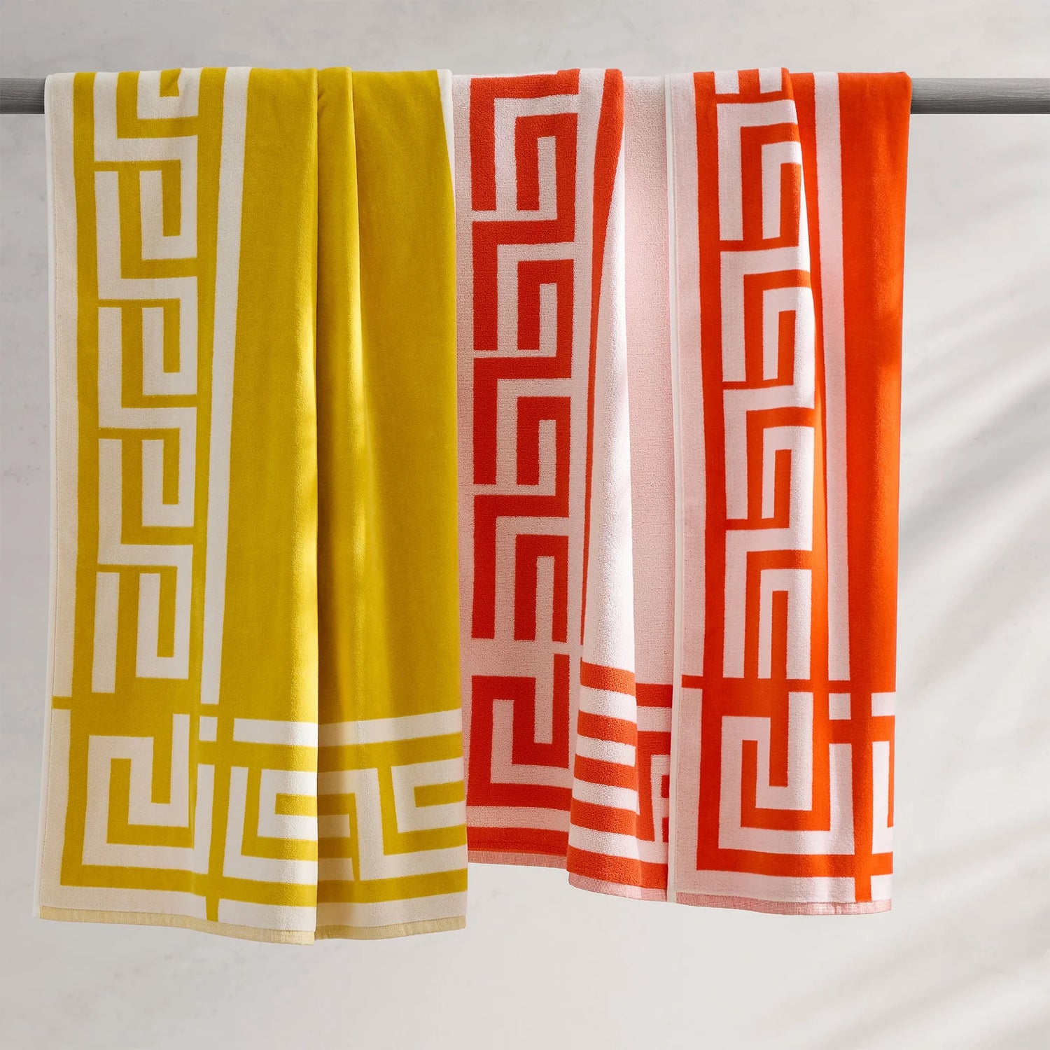 Greek Key Frame Beach Towel