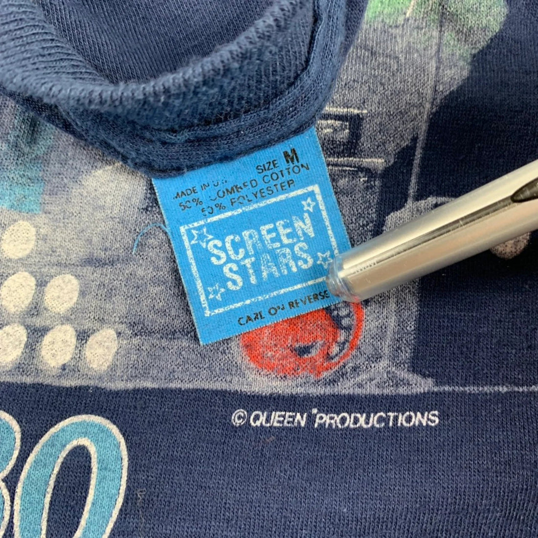 1980 QUEEN Vintage Tour Band Tee Shirt