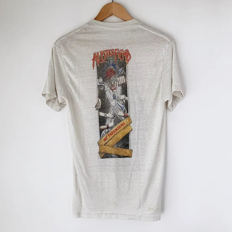 1987 Motley Crue "Alister Fiend" Vintage Promo Tee Shirt