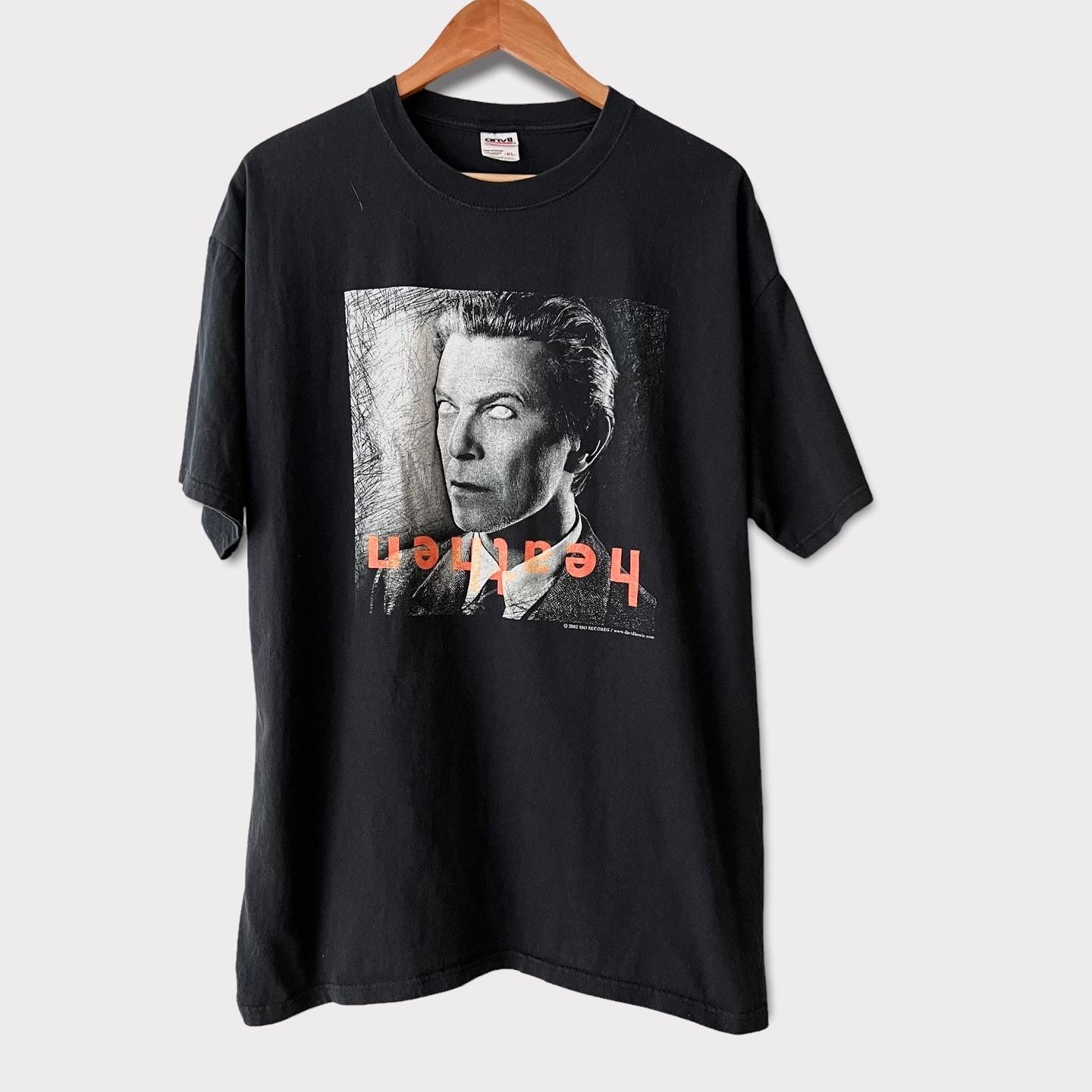 2002 David Bowie &quot;Heathen&quot; Vintage Tour Band Tee Shirt