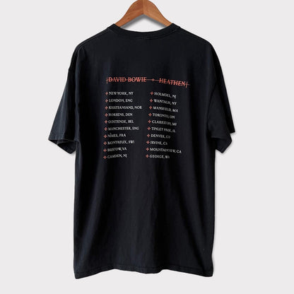 2002 David Bowie &quot;Heathen&quot; Vintage Tour Band Tee Shirt