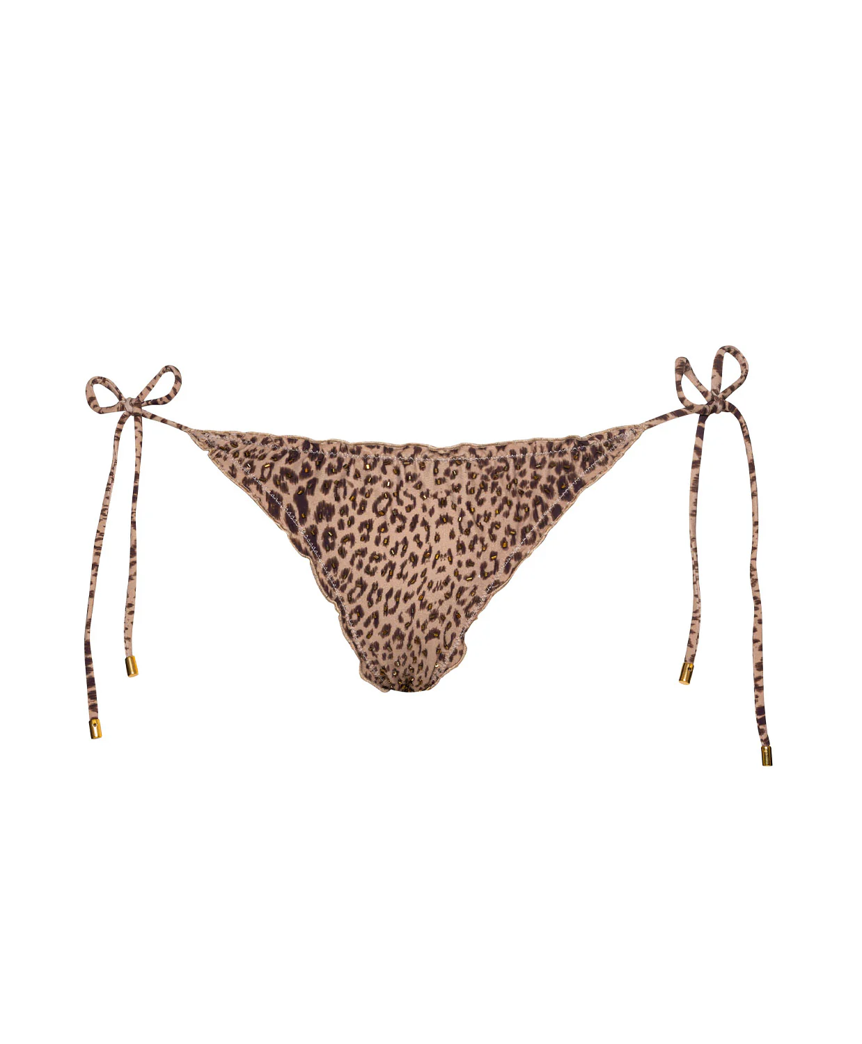 Embroidered Lettuce Edge Side Tie Bottom