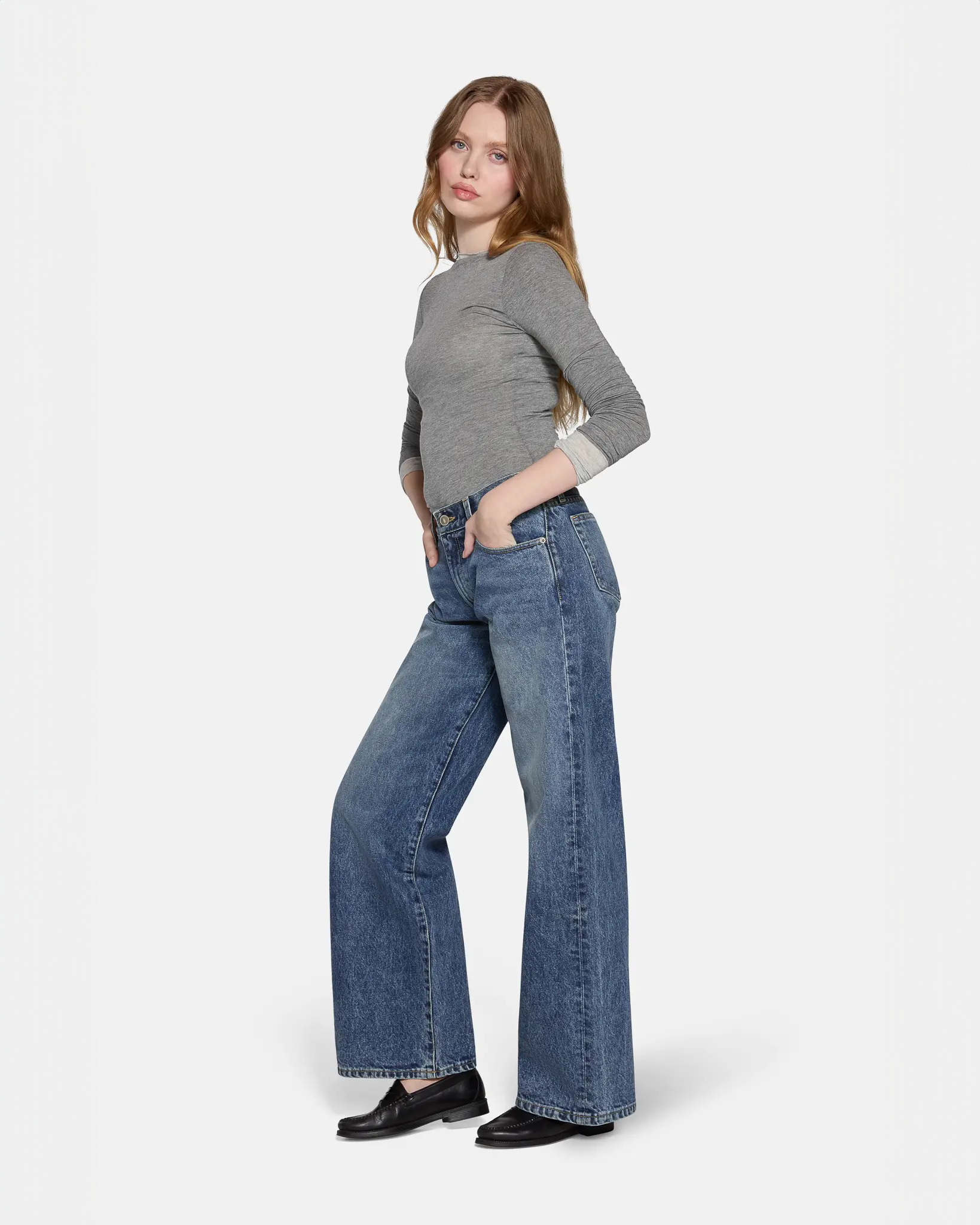 Kinney Low Rise Baggy Jeans
