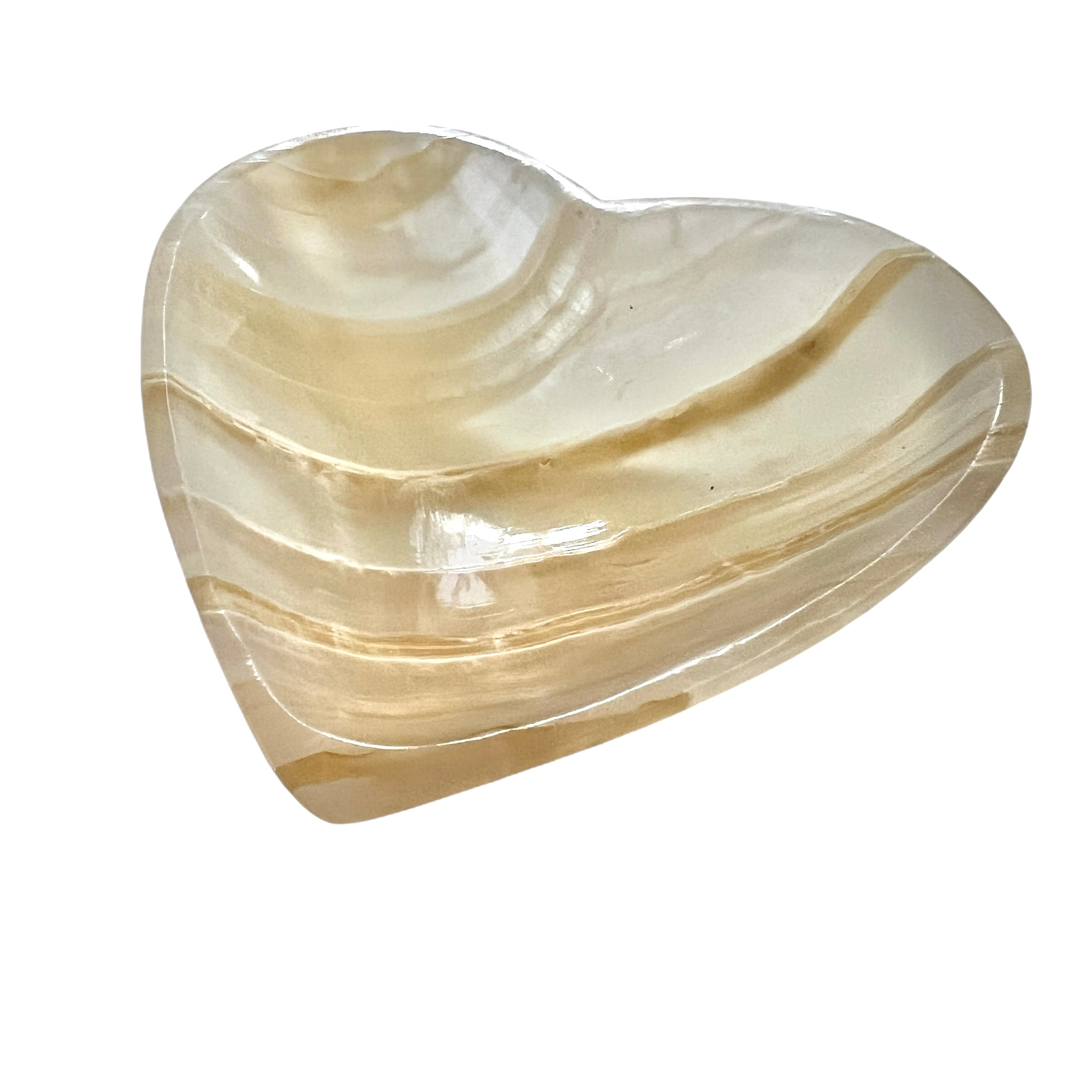 Heart Bowl Banded Calcite