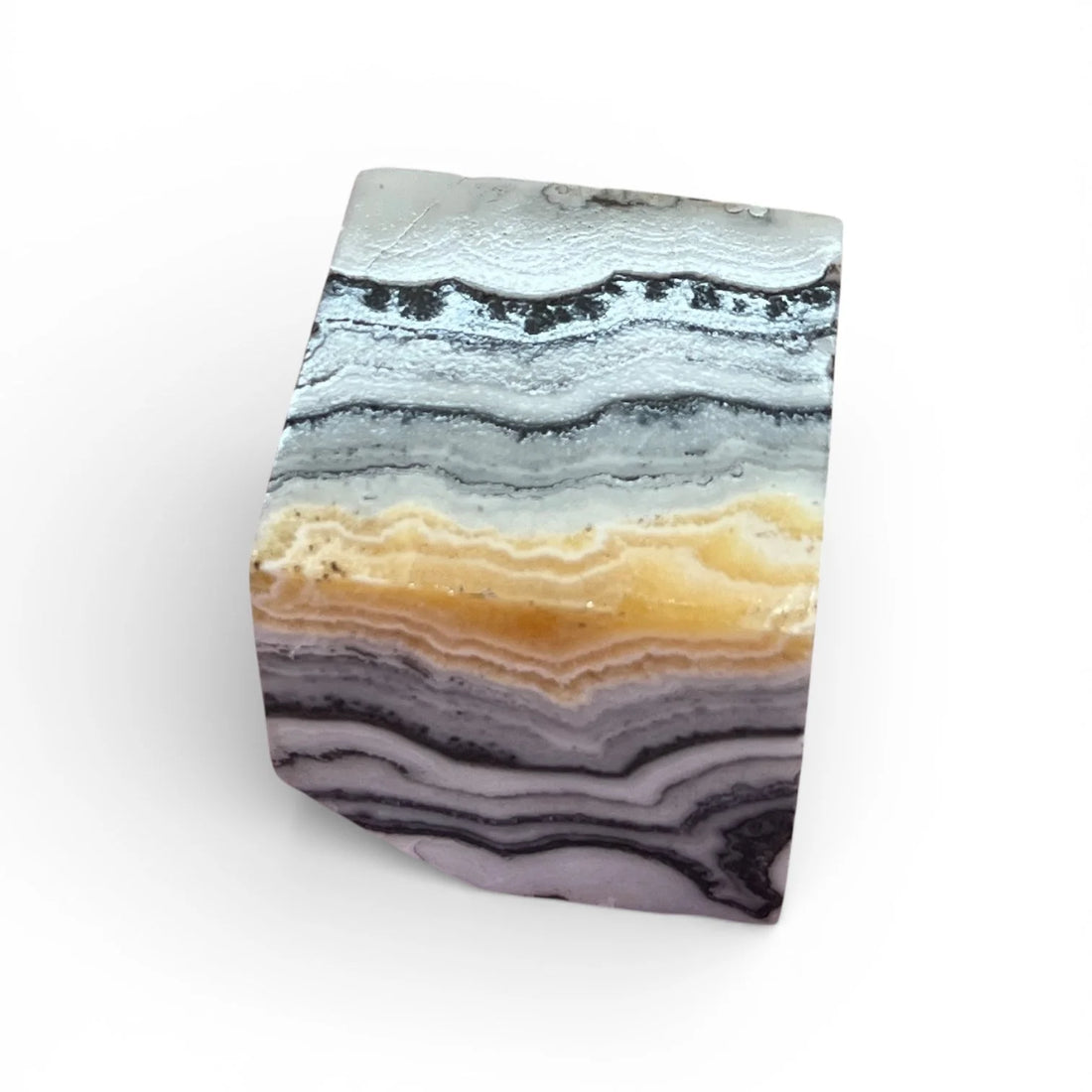 Phantom Zebra Calcite Cube Mini