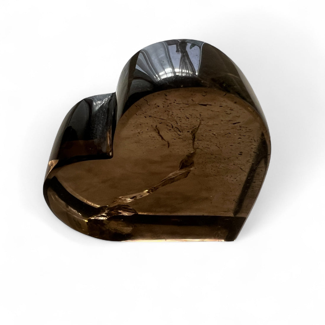 2.5&quot; Smoky Quartz Heart