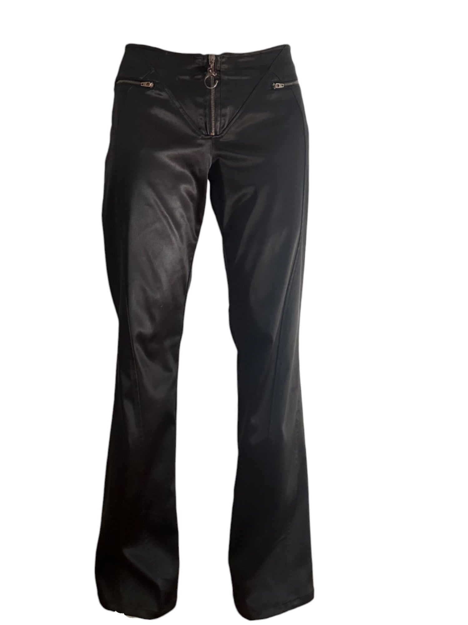 Just Cavalli Satin Panther Zip Pants