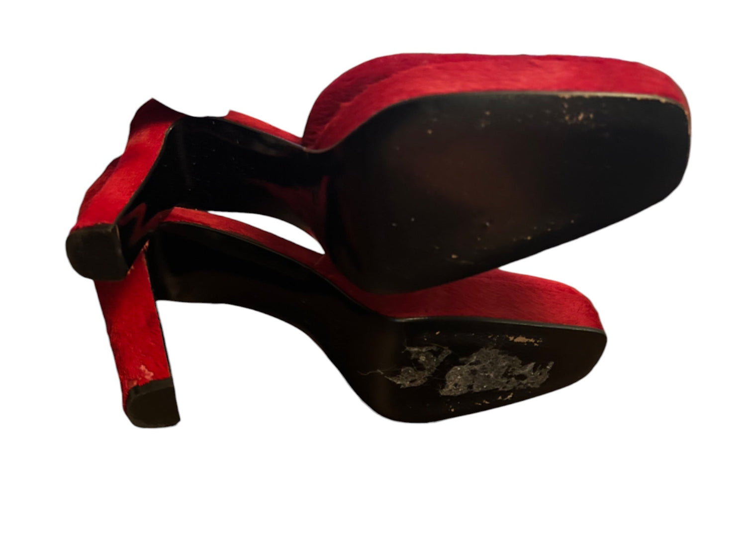 Rare Tom Ford for Gucci Red Advert Pony Hair Heels