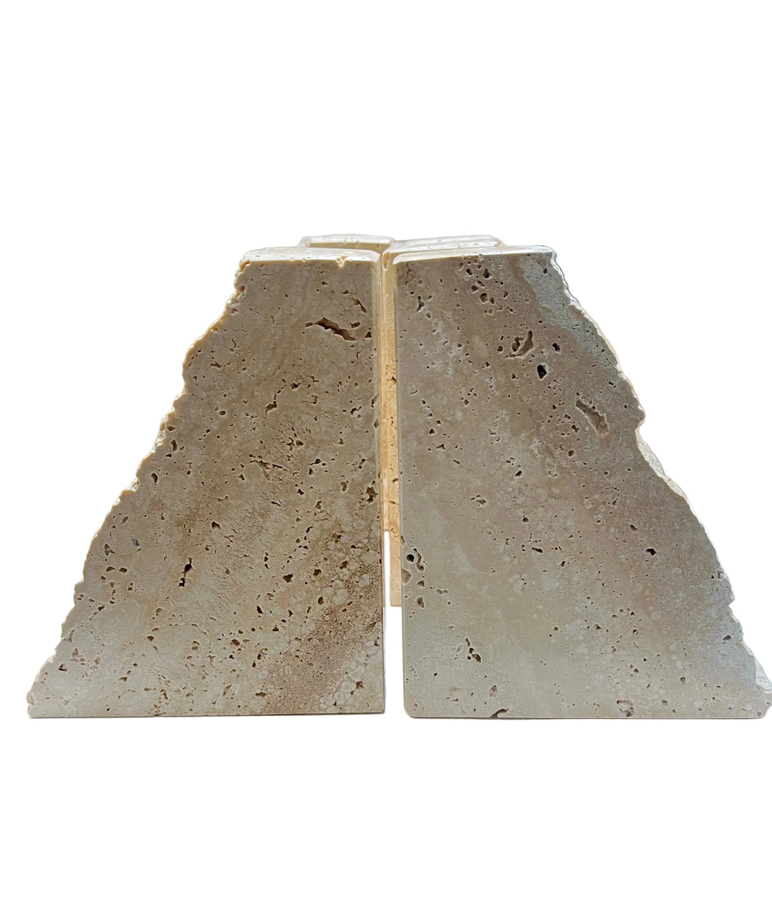 Natural Travertine Stone Bookends