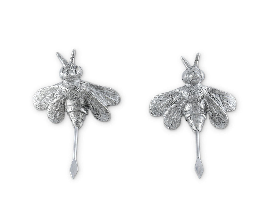 Pewter Honeybee Cheese Marker Set