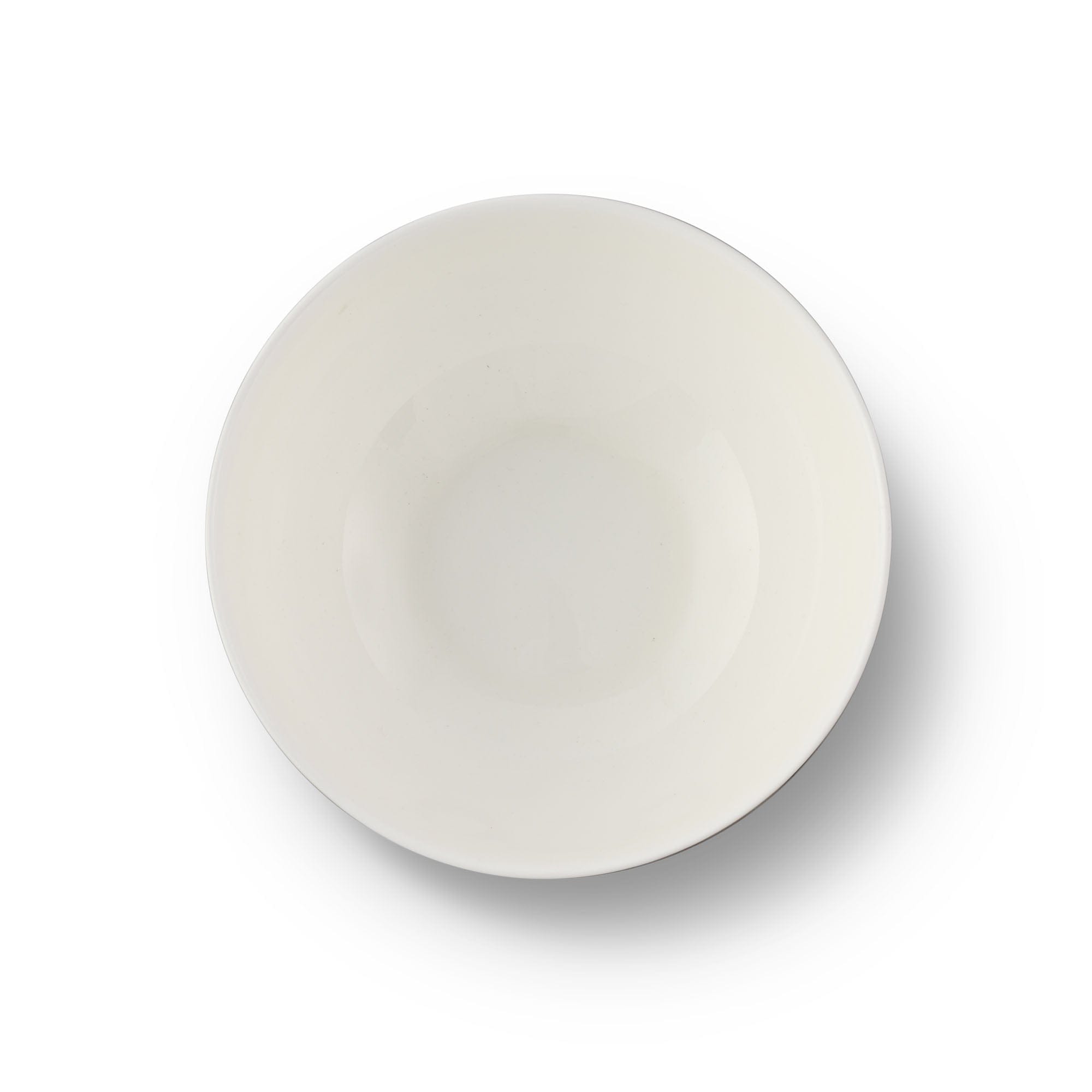 Pewter Bit Bone China Round Cereal Bowl Platinum Rim