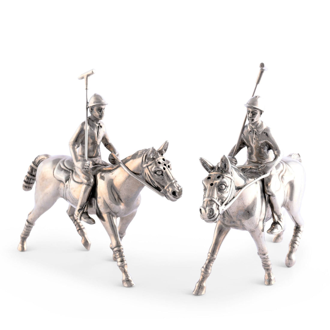 Pewter Polo Player Salt &amp; Pepper Set