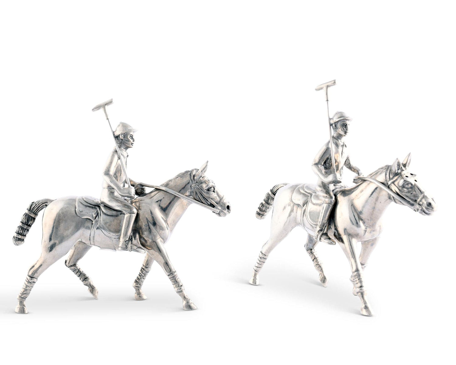 Pewter Polo Player Salt &amp; Pepper Set