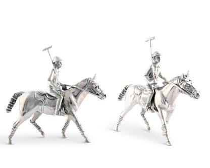 Pewter Polo Player Salt &amp; Pepper Set