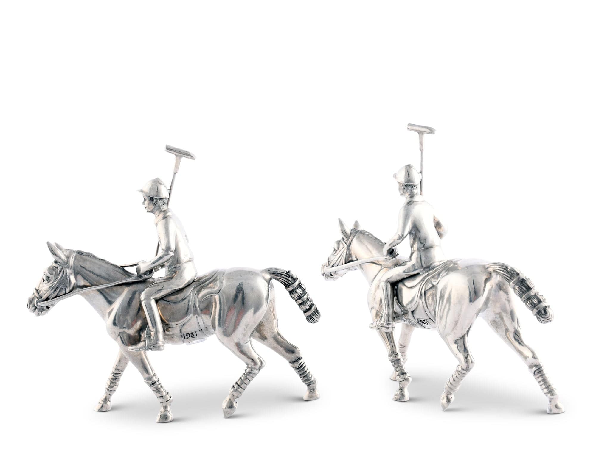 Pewter Polo Player Salt &amp; Pepper Set