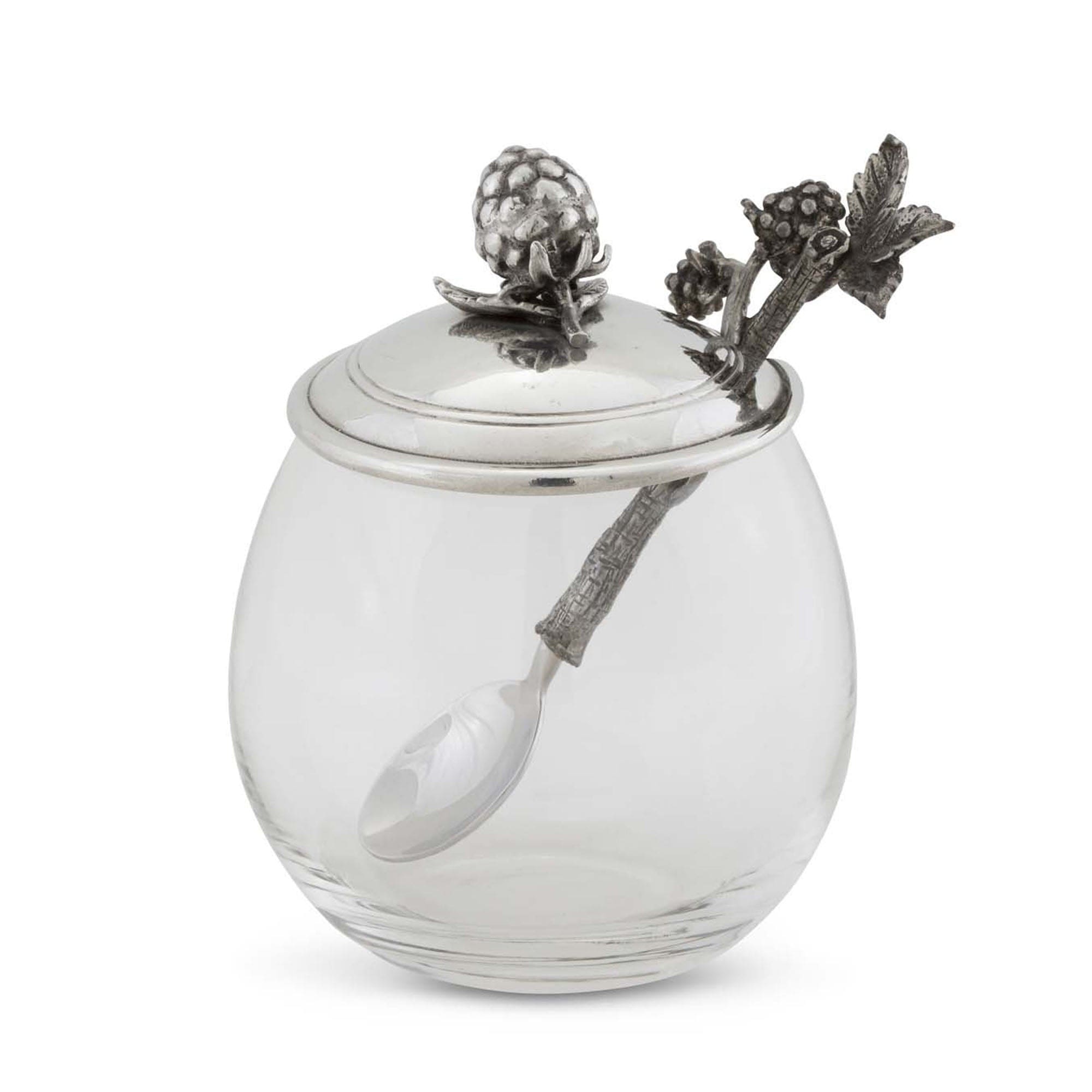 Blackberry Jam Jar with Spoon