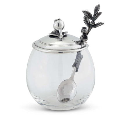 Blueberry Jam Jar with Spoon