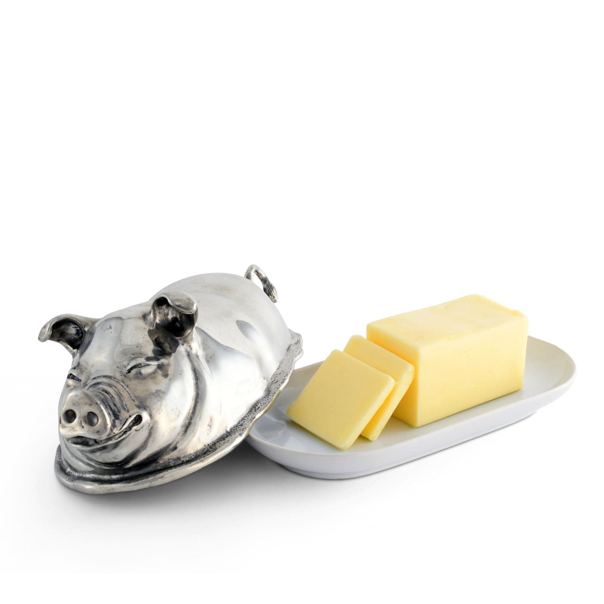 Vagabond House Happy Pig Butter Dish - Thumbnail 4