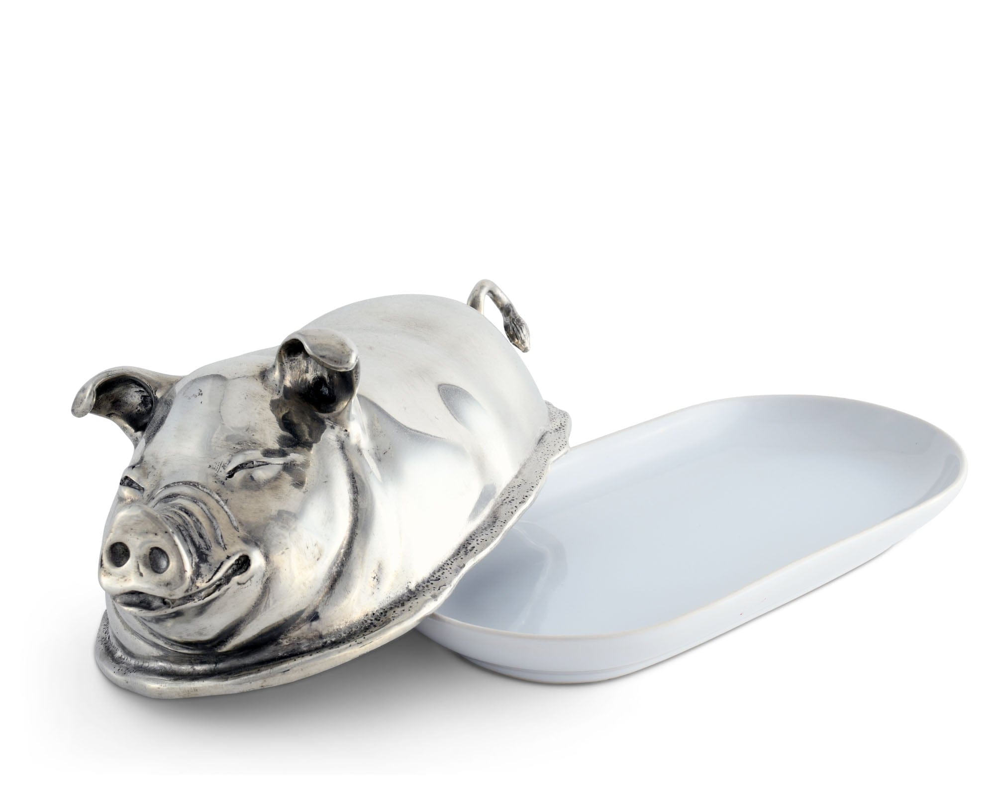 Vagabond House Happy Pig Butter Dish