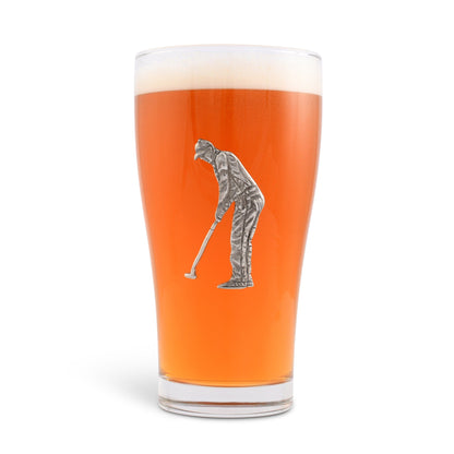 Golfer Beer Glass