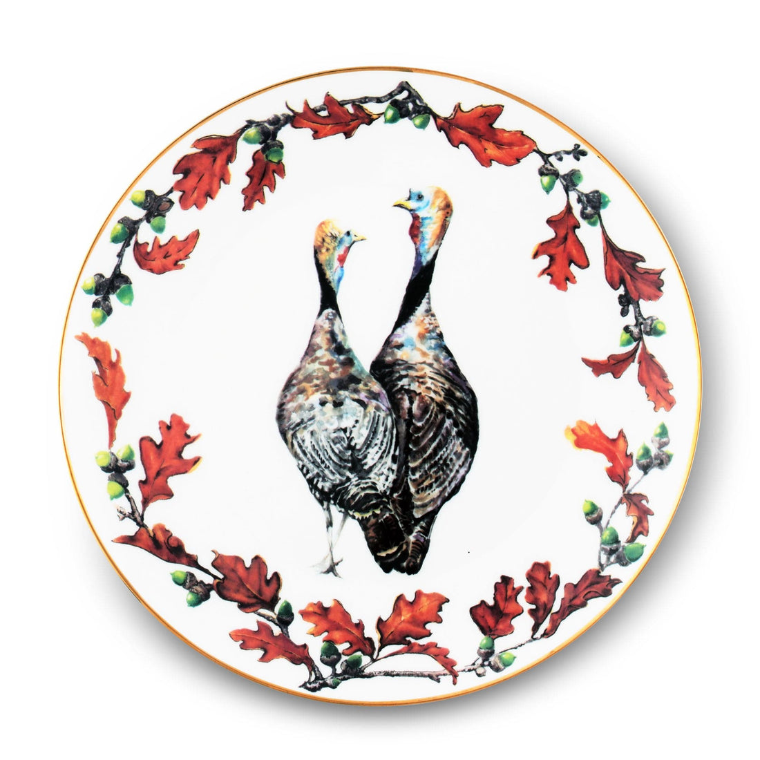 Norwood Narragansett Turkey Bone China Round Dinner Plate