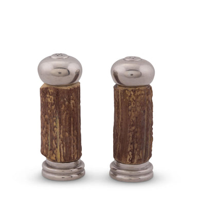 Antler with Pewter Salt &amp; Pepper Set